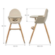 Стільчик для годування 2в1 Kinderkraft Fini 2 Beige KHFINI02BEG0000