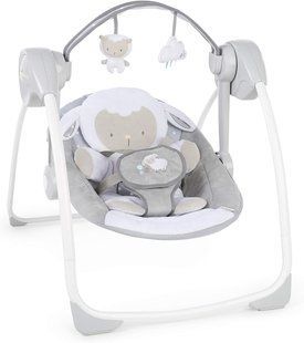 Дитяче крісло-гойдалка 2 в 1 Comfort 2 Go Cuddle Lamb Ingenuity Kids2 12184