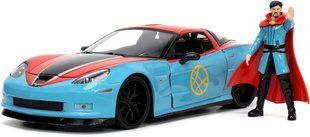 Металева машинка 1:24 Marvel 2006 Chevrolet Corvette Z06 з фігуркою Доктора Стренджа Jada 253225024