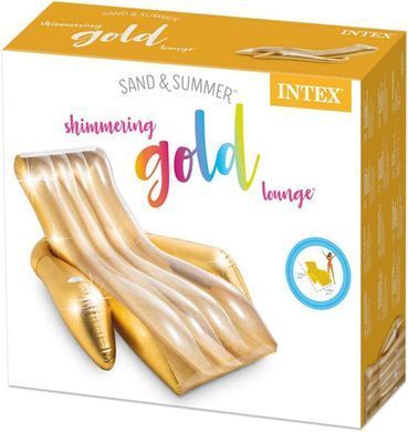 Надувной шезлонг Gold Lounge Intex 56803