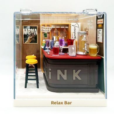 Конструктор-румбокс Mini House серии Интерьер мини-бар Fairy Care Dreamy Bay-Scene Relax Bar 8039