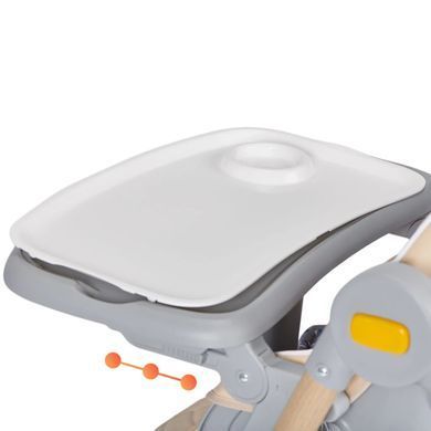 Стільчик для годування Lastree (2 в 1) Kinderkraft KHLAST00GRY0000 сірий