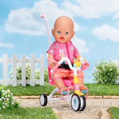 Игрушечный трехколесный велосипед для куклы Baby Born Zapf Creation 834299