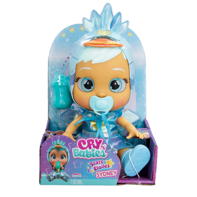 Интерактивная кукла Сидни Плакса со сияющими глазами (30 см) Sydney Cry Babies Stars IMC Toys 911390