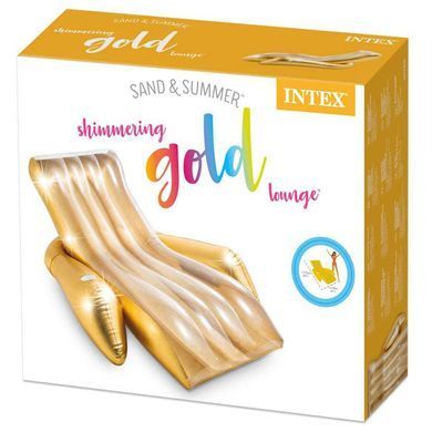 Надувной шезлонг Gold Lounge Intex 56803