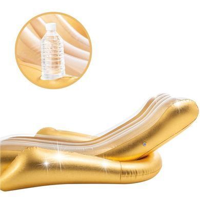 Надувной шезлонг Gold Lounge Intex 56803