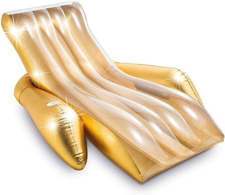 Надувной шезлонг Gold Lounge Intex 56803