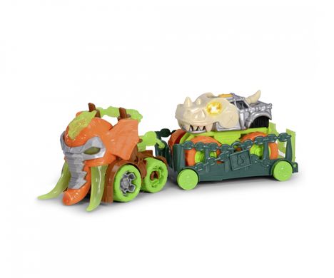 Грузовик-мамонт Monster Ranger Dino Монстр Рейнджер Дино Dickie Toys 3755005 со звуком и светом