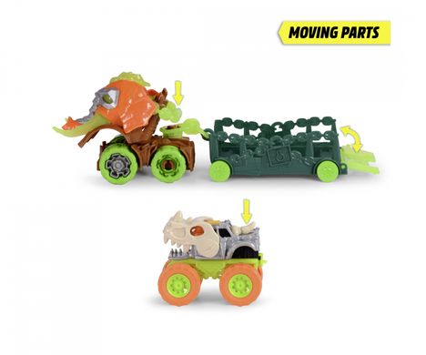 Вантажівка-мамонт Monster Ranger Dino Монстр Рейнджер Діно Dickie Toys 3755005 зі звуком та світлом