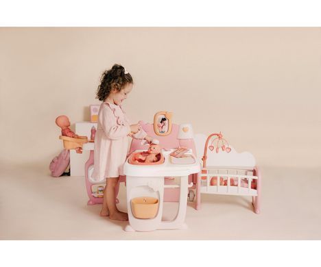 Большой игровой центр Комната малыша Baby Nurse Smoby 7600220394 терракотовая пудра