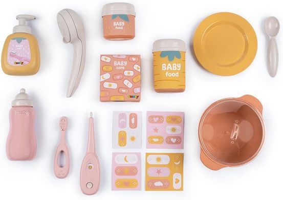 Большой игровой центр Комната малыша Baby Nurse Smoby 7600220394 терракотовая пудра