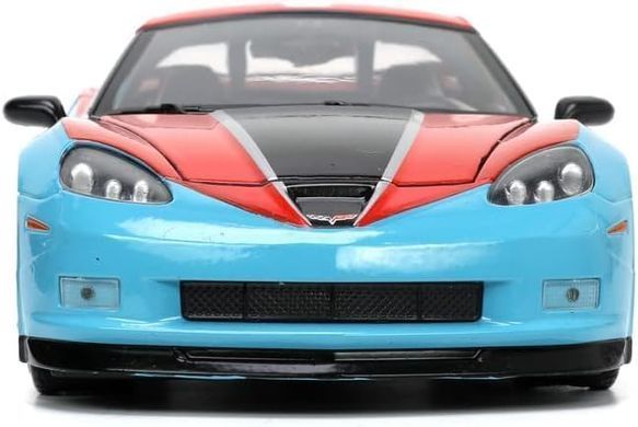 Металева машинка 1:24 Marvel 2006 Chevrolet Corvette Z06 з фігуркою Доктора Стренджа Jada 253225024