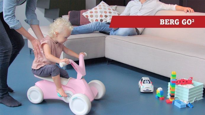 Четырехколесный велокарт для детей 2в1 Berg GO2 Pink Pedal Gokart 24.50.01.00 розовый