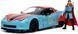 Металева машинка 1:24 Marvel 2006 Chevrolet Corvette Z06 з фігуркою Доктора Стренджа Jada 253225024