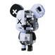 Конструктор JAKI Maker POP Magnet Bear серія Кіберпанк ведмедики Магнітний вайб JK6250-4 сірий