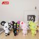 Конструктор JAKI Maker POP Magnet Bear серія Кіберпанк ведмедики Магнітний вайб JK6250-4 сірий