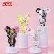Конструктор JAKI Maker POP Magnet Bear серія Кіберпанк ведмедики Магнітний вайб JK6250-4 сірий