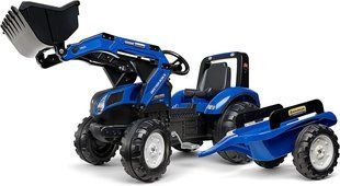 Педальний трактор з причепом та ковшем New Holland Blue Falk Toys 3090M від 3 років