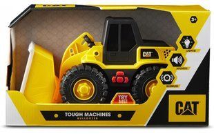 Машинка Cat погрузчик (25 см) Tough Machines Bulldozer Funrise 82286 свет и звук
