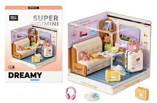 Конструктор-румбокс Mini House серии Интерьер Мини &ndash; Купе поезда Fairy Care Dreamy Bay-Scene 8036