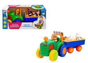 Игровой набор Трактор с трейлером Kiddi Smart 063180 звук, свет, укр. язык