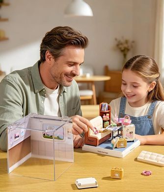 Конструктор-румбокс Mini House серии Интерьер Мини &ndash; Купе поезда Fairy Care Dreamy Bay-Scene 8036