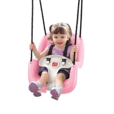 Дитяча підвісна гойдалка Infant to Toddler Swing Step2 729699 рожева