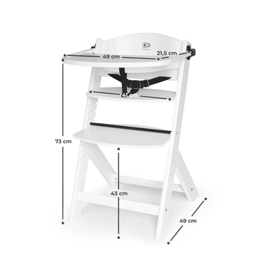 Стульчик для кормления Kinderkraft Enock Gray Wood KKKENOCGRY0000