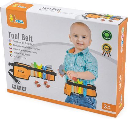Деревянный игровой набор Пояс с инструментами Viga Toys Tool Belt 50532