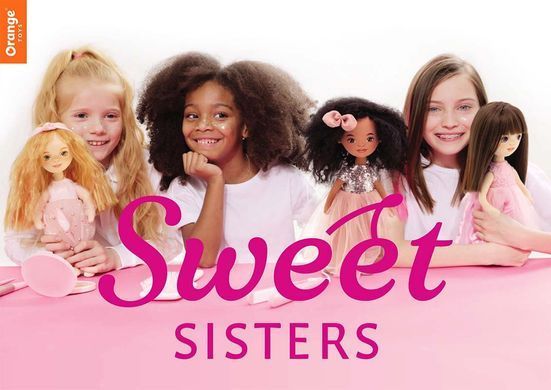 М'яка лялька Софі у рожевій сукні з трояндами Sweet Sisters Orange Toys SS03-03 (32 см)