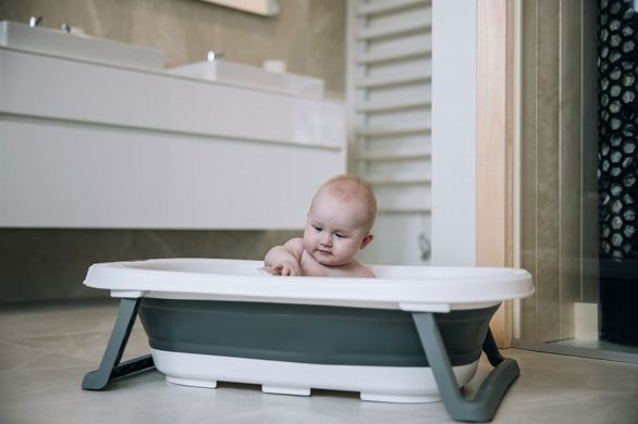 Складна ванночка Foldable bath Grey-White FreeON 42349