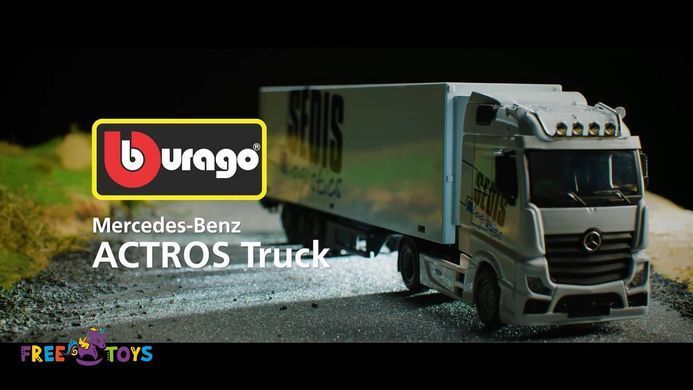 Ігровий набір фура Mercedes-Benz Actros з навантажувачем Bburago 18-31471