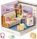 Конструктор-румбокс Mini House серии Интерьер Мини &ndash; Купе поезда Fairy Care Dreamy Bay-Scene 8036