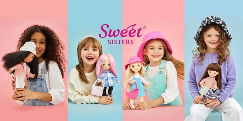 М'яка лялька Софі у рожевій сукні з трояндами Sweet Sisters Orange Toys SS03-03 (32 см)
