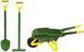 Ігровий набір юного садівника з тачкою John Deere Kids Wheelbarrow Set Theo Klein 3952 з лопаткою, граблями