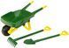 Ігровий набір юного садівника з тачкою John Deere Kids Wheelbarrow Set Theo Klein 3952 з лопаткою, граблями
