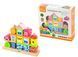 Дерев'яна пірамідка Містечко Stacking Blocks City Viga Toys 50043
