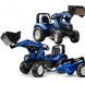 Педальний трактор з причепом та ковшем New Holland Blue Falk Toys 3090M від 3 років