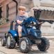 Педальний трактор з причепом та ковшем New Holland Blue Falk Toys 3090M від 3 років