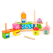 Дерев'яна пірамідка Містечко Stacking Blocks City Viga Toys 50043