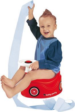 Детский горшок с рулем и сигналом Baby Potty Big 56801 красный