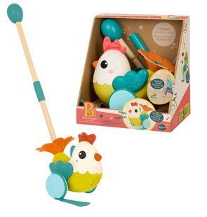 Іграшка-каталка Курчатко Ко-ко B. Toys Chick-n-Chase Battat BX2445Z