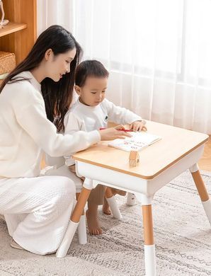 Дитячий багатофункціональний столик 3 в 1 Мультивуд та стілець POPPET PP-010