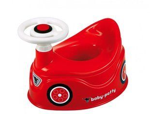 Дитячий горщик з кермом та сигналом Baby Potty Big 56801 червоний
