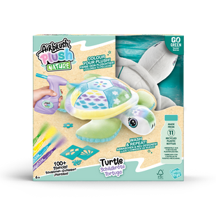 Уцінка Набір для творчості Зелена Черепаха AirBrush Plush Nature Turtle Canal Toys OFG280 аерограф, маркери
