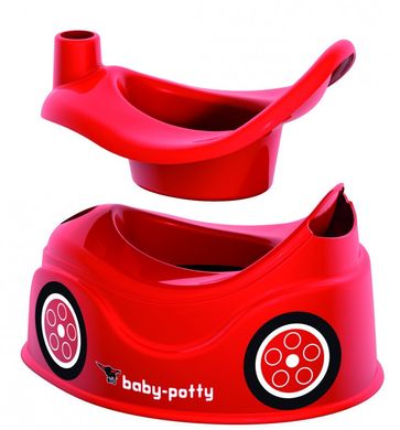 Детский горшок с рулем и сигналом Baby Potty Big 56801 красный