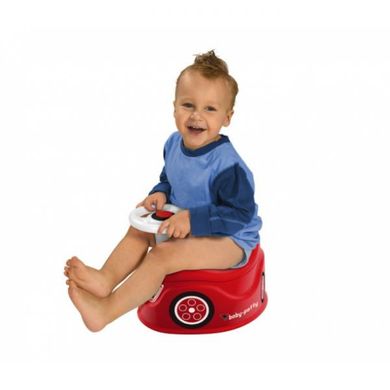 Дитячий горщик з кермом та сигналом Baby Potty Big 56801 червоний