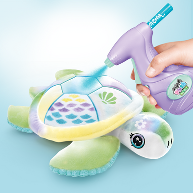 Уценка Набор для творчества Зеленая Черепаха AirBrush Plush Nature Turtle Canal Toys OFG280 аэрограф, маркеры