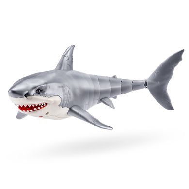 Интерактивная игрушка Большая белая акула Great White Shark Zuru Robo Alive 71126 со светом