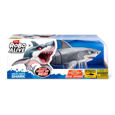 Інтерактивна іграшка Велика біла акула Great White Shark Zuru Robo Alive 71126 зі світлом